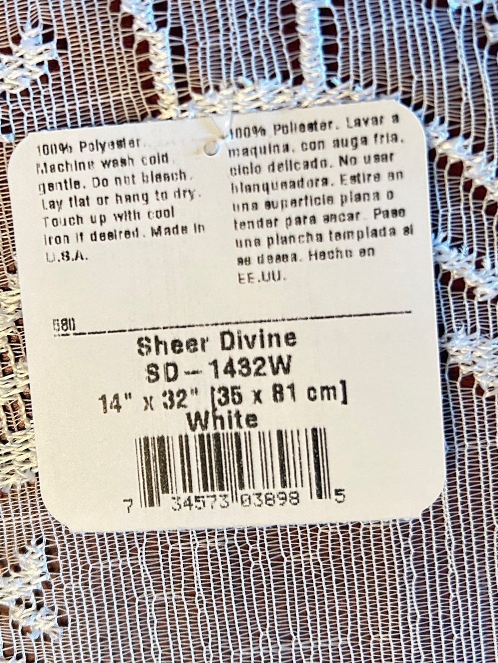 Heritage Lace Sheer Divine White Embroidery Table Runner NWT - Picture 11 of 11
